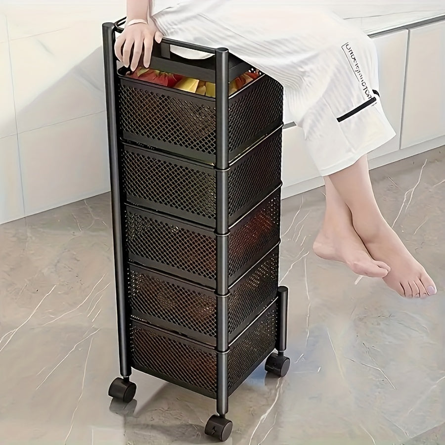multi-functional rotating storage rack