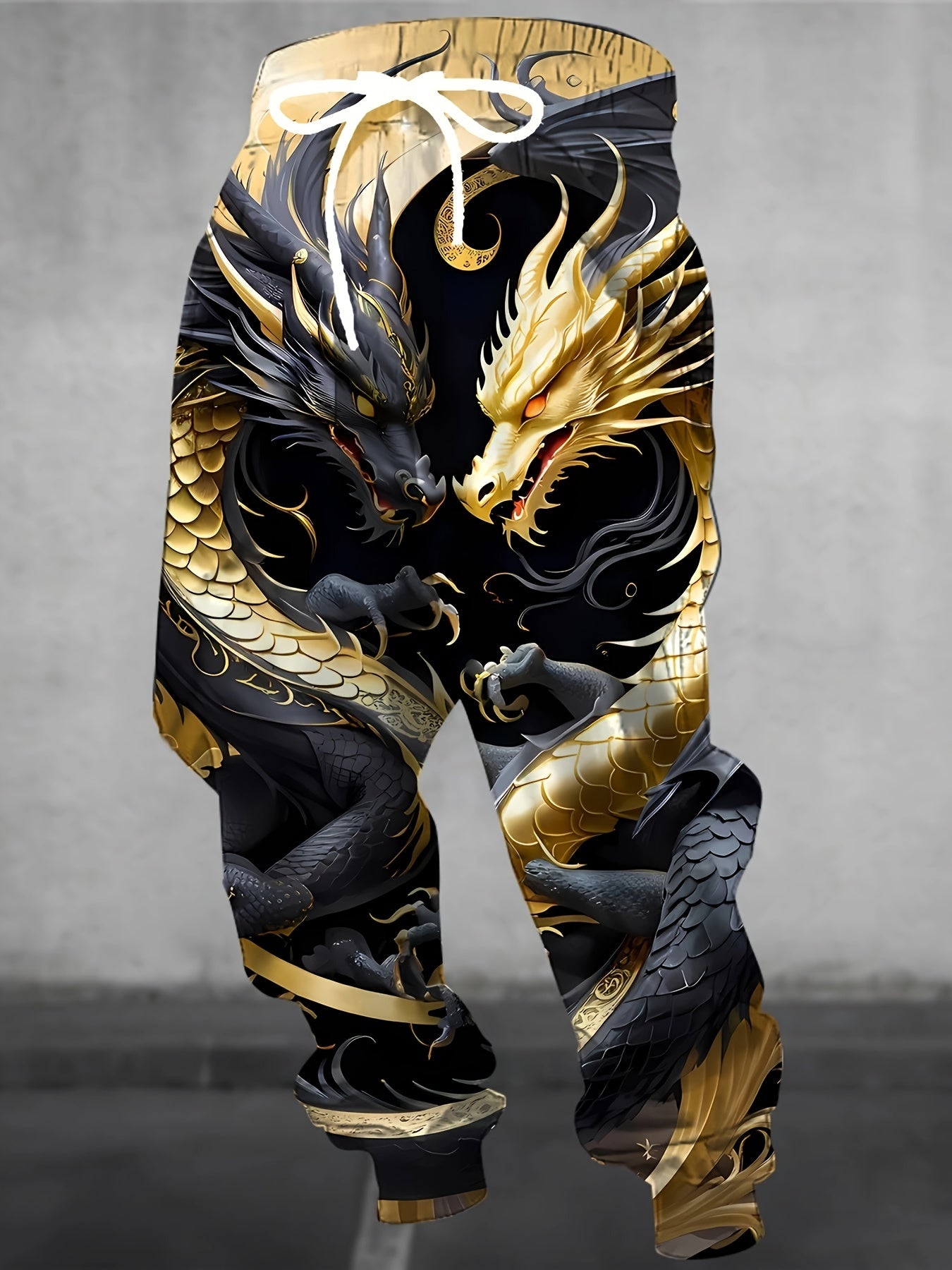 Unleash Bold Style with 3D Dragon Print Joggers