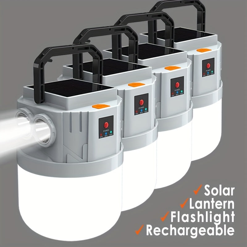 2/4pcs Solar Lanterns – Portable LED Solar-Powered Lights for Outdoor & Emergency Us