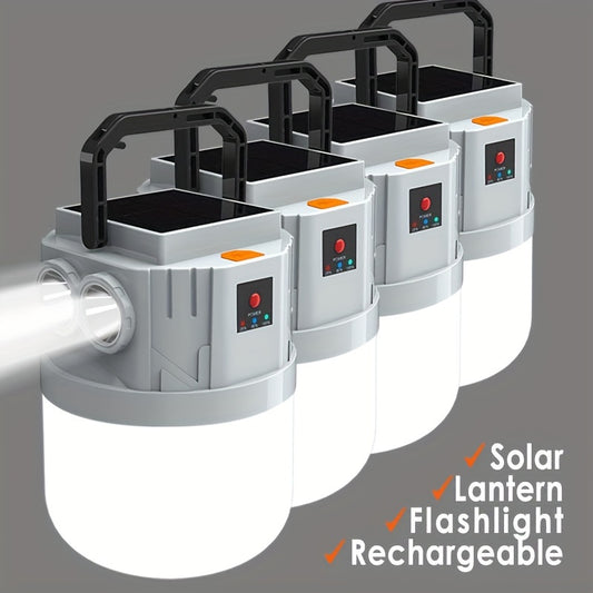 2/4pcs Solar Lanterns – Portable LED Solar-Powered Lights for Outdoor & Emergency Us