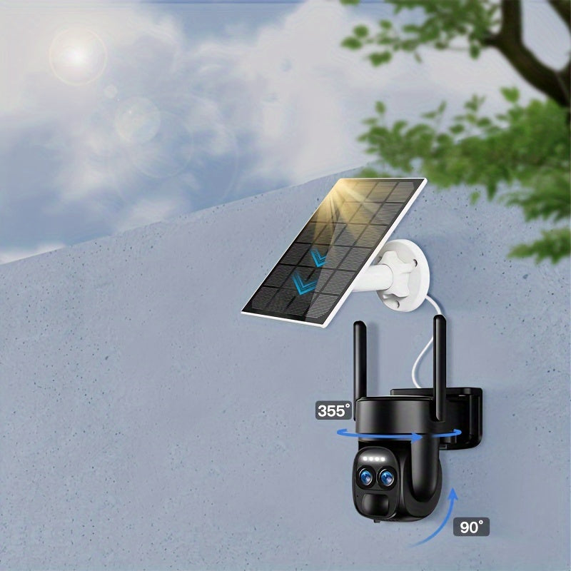4PCS 2K High-Definition Security Camera System with Solar Panels
