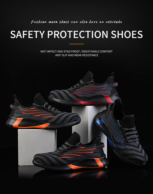 Men’s & Women’s Summer Stab-Resistant Functional Shoes – Flying Woven Breathable All-Match Running & Hiking Sneakers