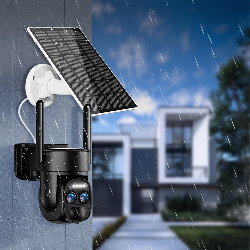 4PCS 2K High-Definition Security Camera System with Solar Panels