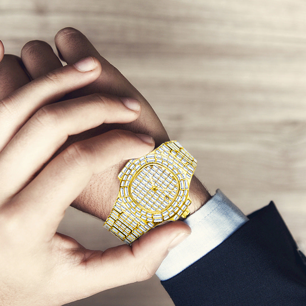 High-Grade Full Drill Square Watch