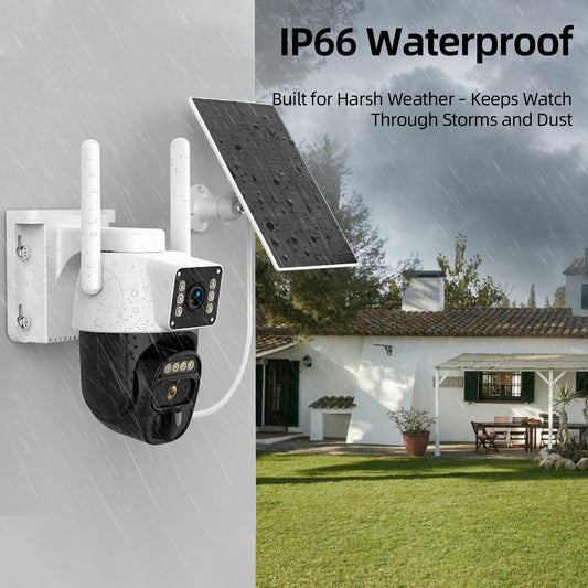 7pcs Hawkray Solar-Powered Wireless Outdoor Security Cameras