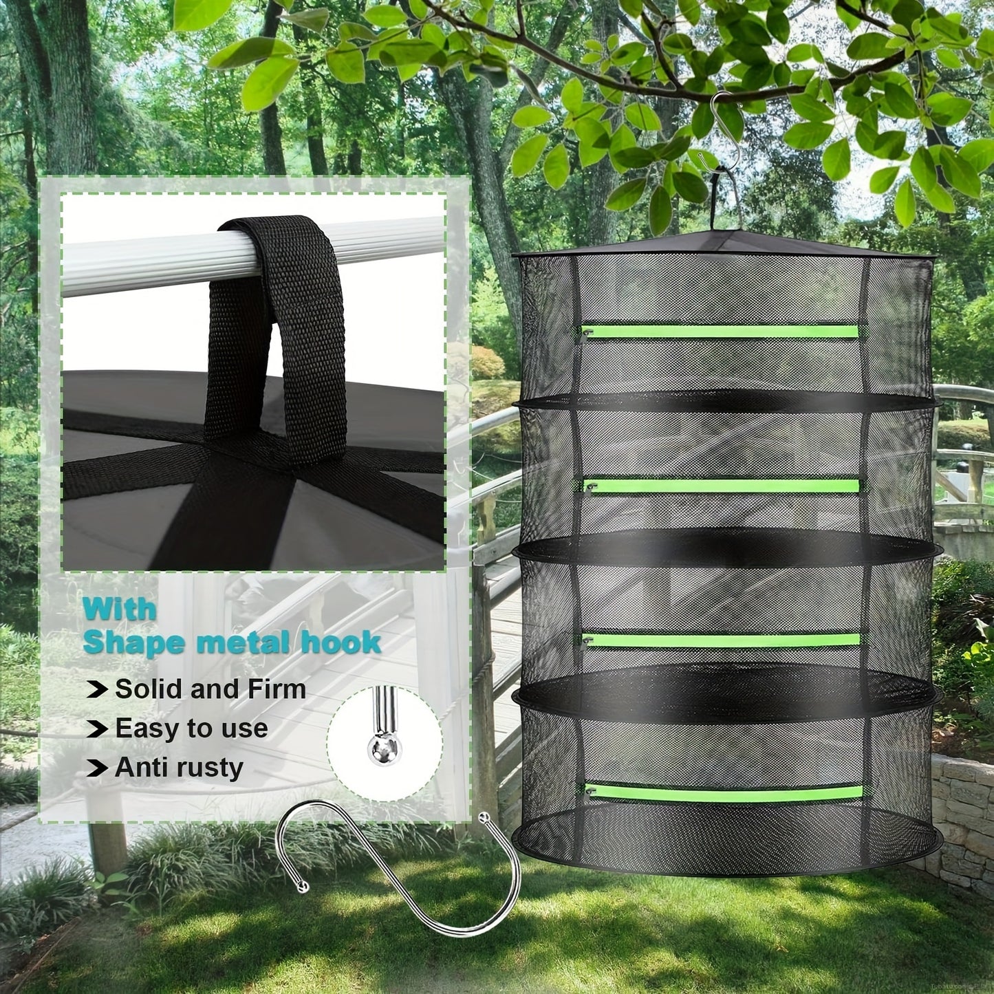 4-Layer Herb Drying Rack