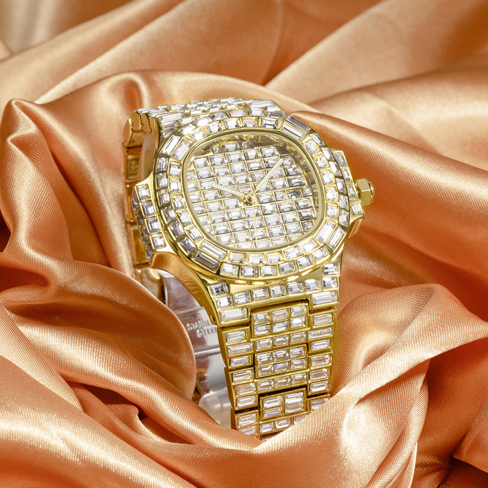 High-Grade Full Drill Square Watch