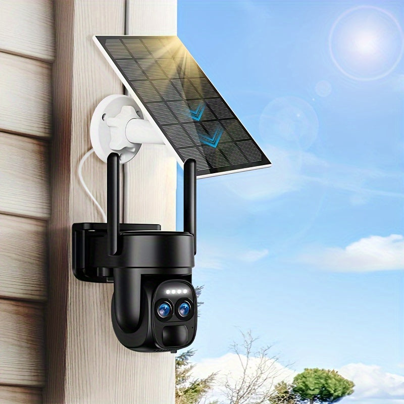 BEENOCAM 10× Zoom 360° Solar-Powered Security Camera