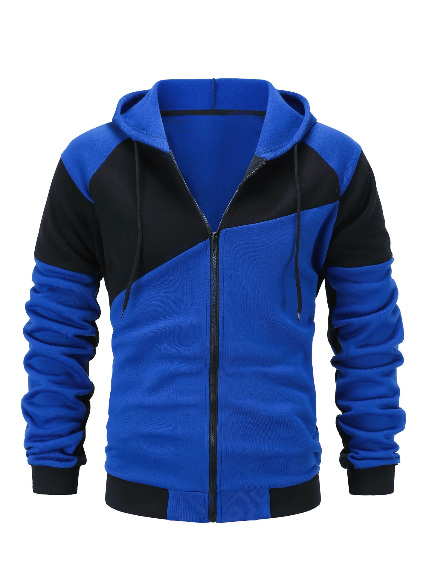 Autumn Winter Men's Zipper Hoodie Suit-Fleece Hoodie Men's Casual Sportswear Set