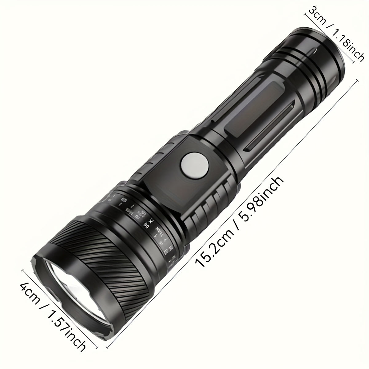 2/4pcs Solar Flashlight – Portable LED Flashlight with USB & Solar Charging