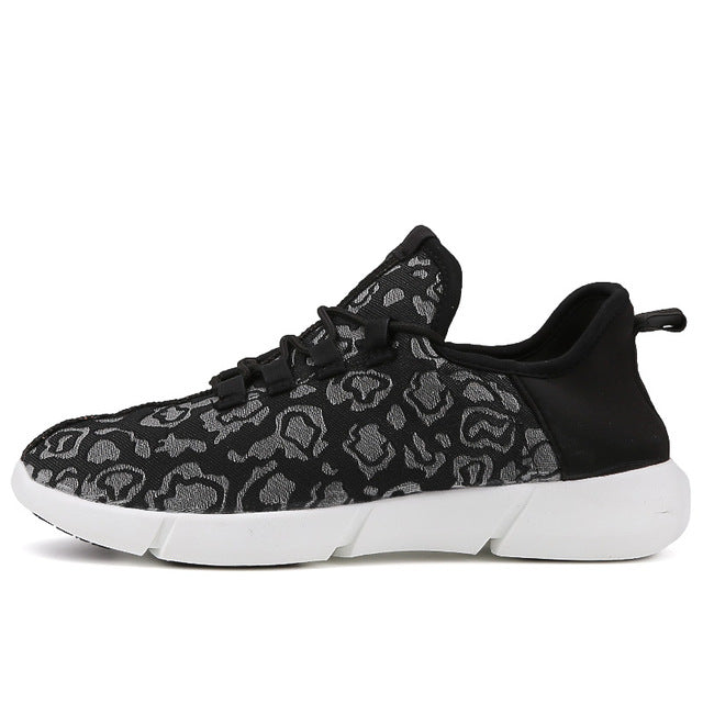 Summer LED Fiber Optic Shoes – USB Rechargeable Glowing Sneakers for Men, Women, Boys & Girls