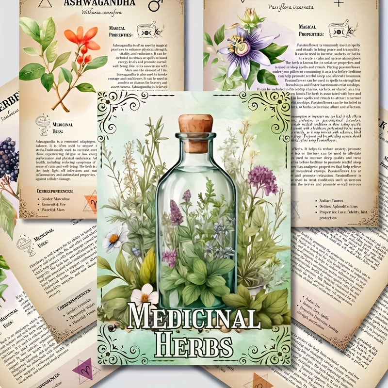 Ultimate Medicinal Herbs Collection Grimoire Notebook