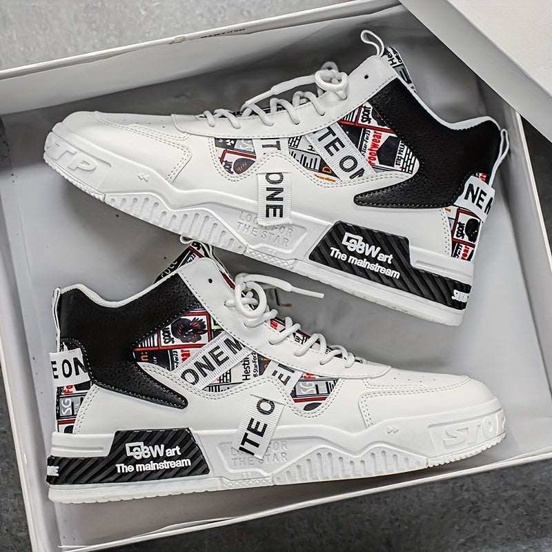 Men’s High-Top Skateboard Shoes – Trendy, Comfortable & Versatile
