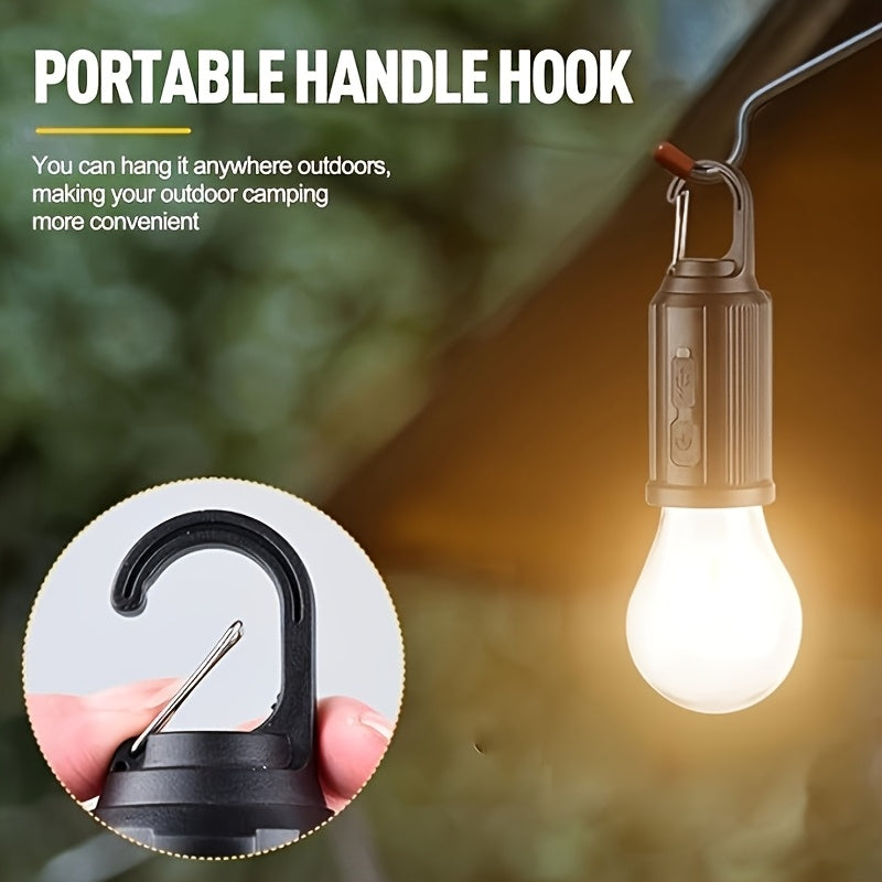 1/2/4 Pack LED Solar-Powered Camping Lantern – USB Rechargeable, IP65 Waterproof Outdoor Tent Light