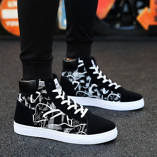 High-Top Men’s Skateboard Shoes – Stylish Comfort for Every Step