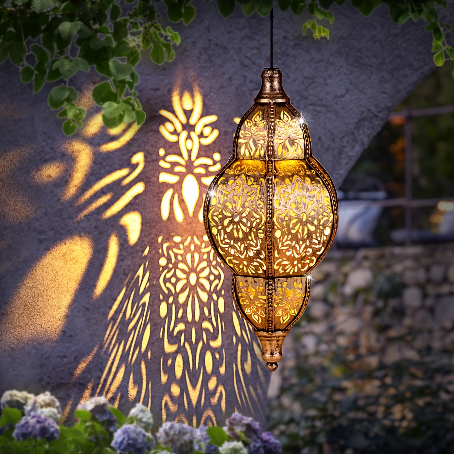27.17-Inch Outdoor Hanging Lantern Light
