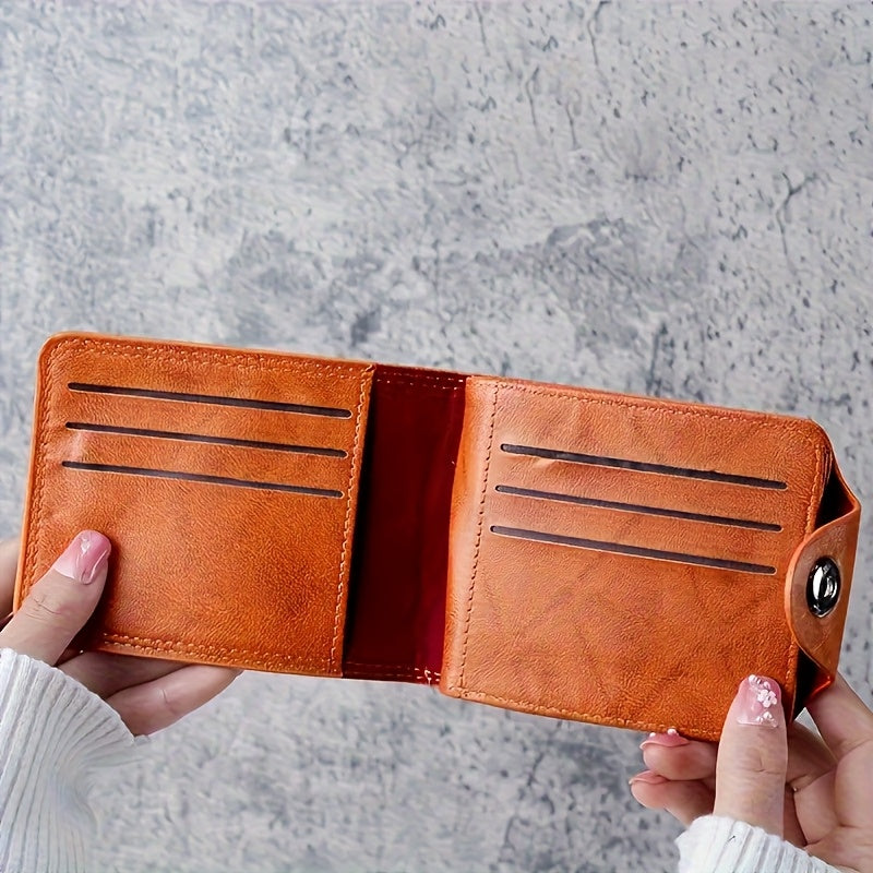 Vintage-Inspired Wallet Featuring $100 Bill Design – Sturdy Black & Brown Coin Purse for Men & Women