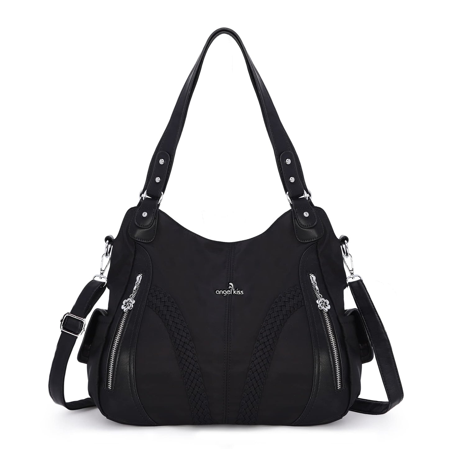 Purses and Handbags Women Fashion Tote Bag Shoulder Bags Top Handle Satchel Purses Washed Synthetic Leather Handbag