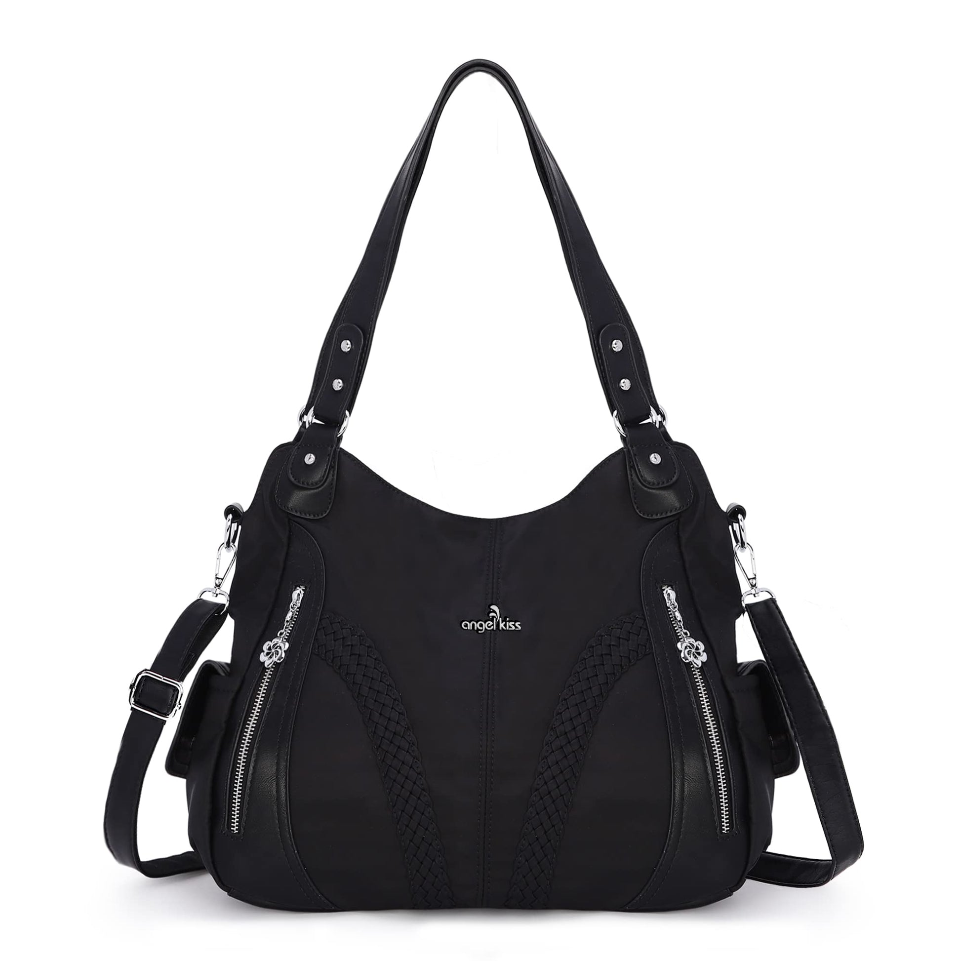 Purses and Handbags Women Fashion Tote Bag Shoulder Bags Top Handle Satchel Purses Washed Synthetic Leather Handbag
