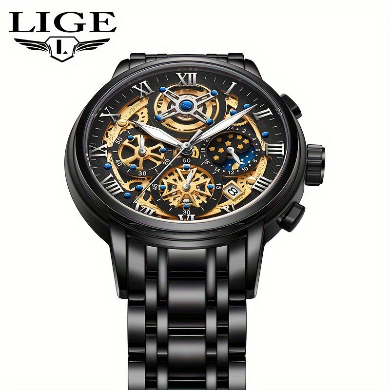 LIGE Luxury Business Men's Watch