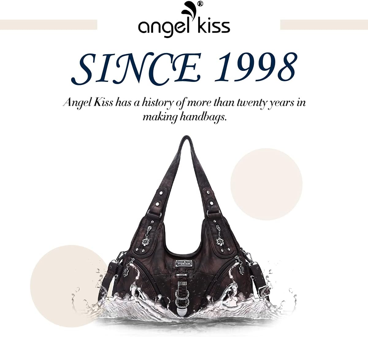 Angelkiss Hobo Purses and handbags for Women Satchel Handbag Women Purses Large Daily Shoulder Bags