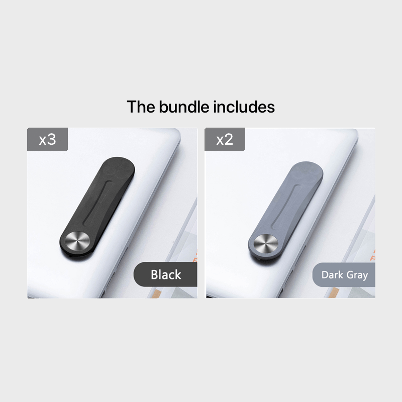 3pcs Magnetic Ring Laptop Screen Support Holder Dual Monitor
