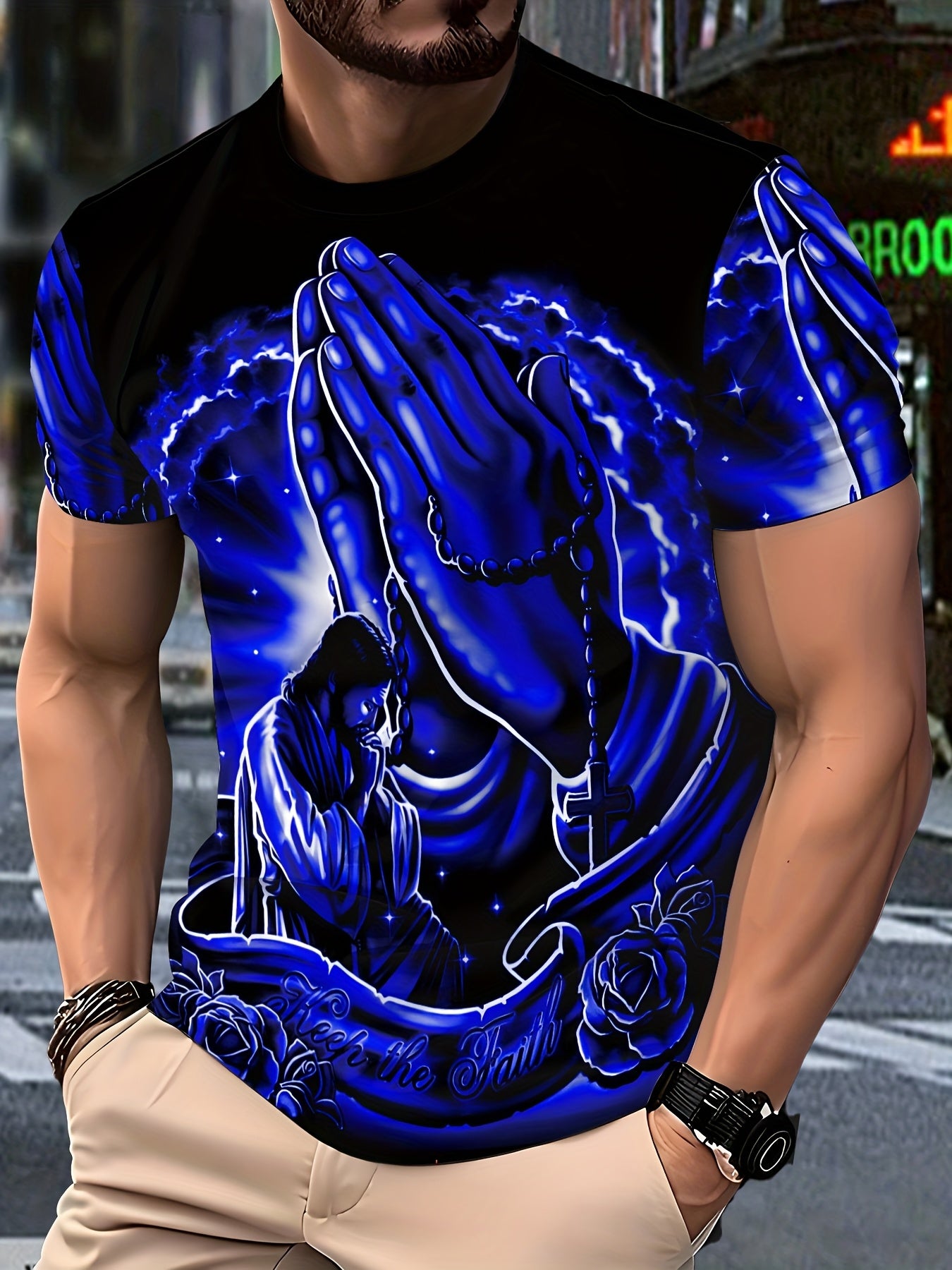 Men's Casual Crew Neck T-Shirt – Light Luxury Summer Essential