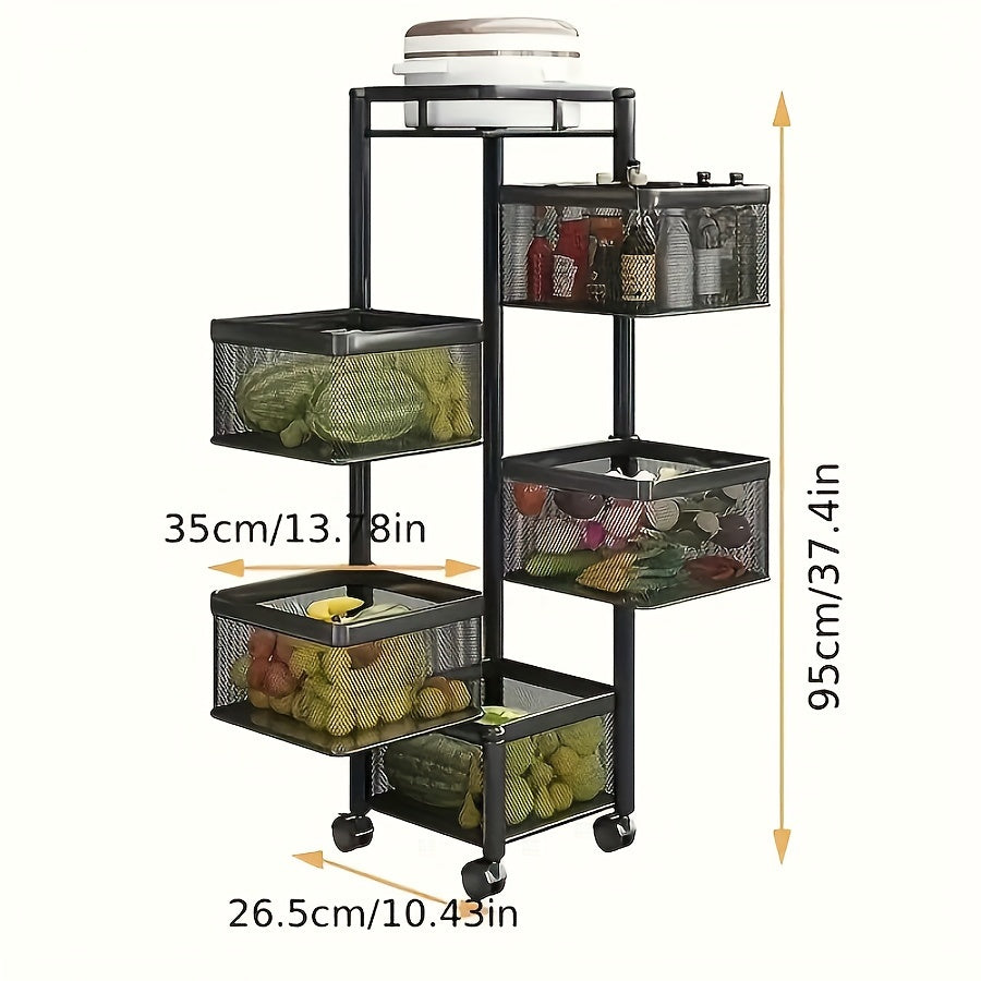 multi-functional rotating storage rack