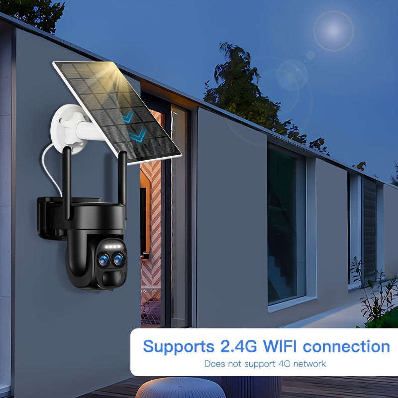 4PCS 2K High-Definition Security Camera System with Solar Panels