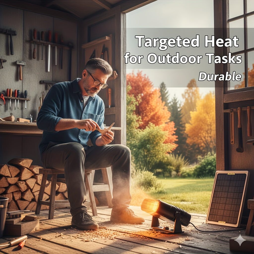 PET Fast Heating Ceramic Heater – Monocrystalline Solar Outdoor Camping Heater