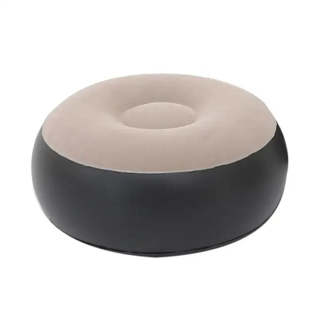Inflatable Air Mattress Lazy Sofa Deck Chair with Leg Rest