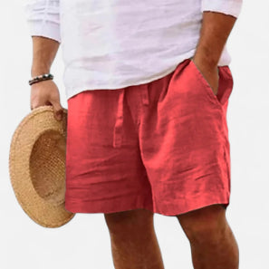 Summer Casual Solid Color Shorts Vacations Beach Pants