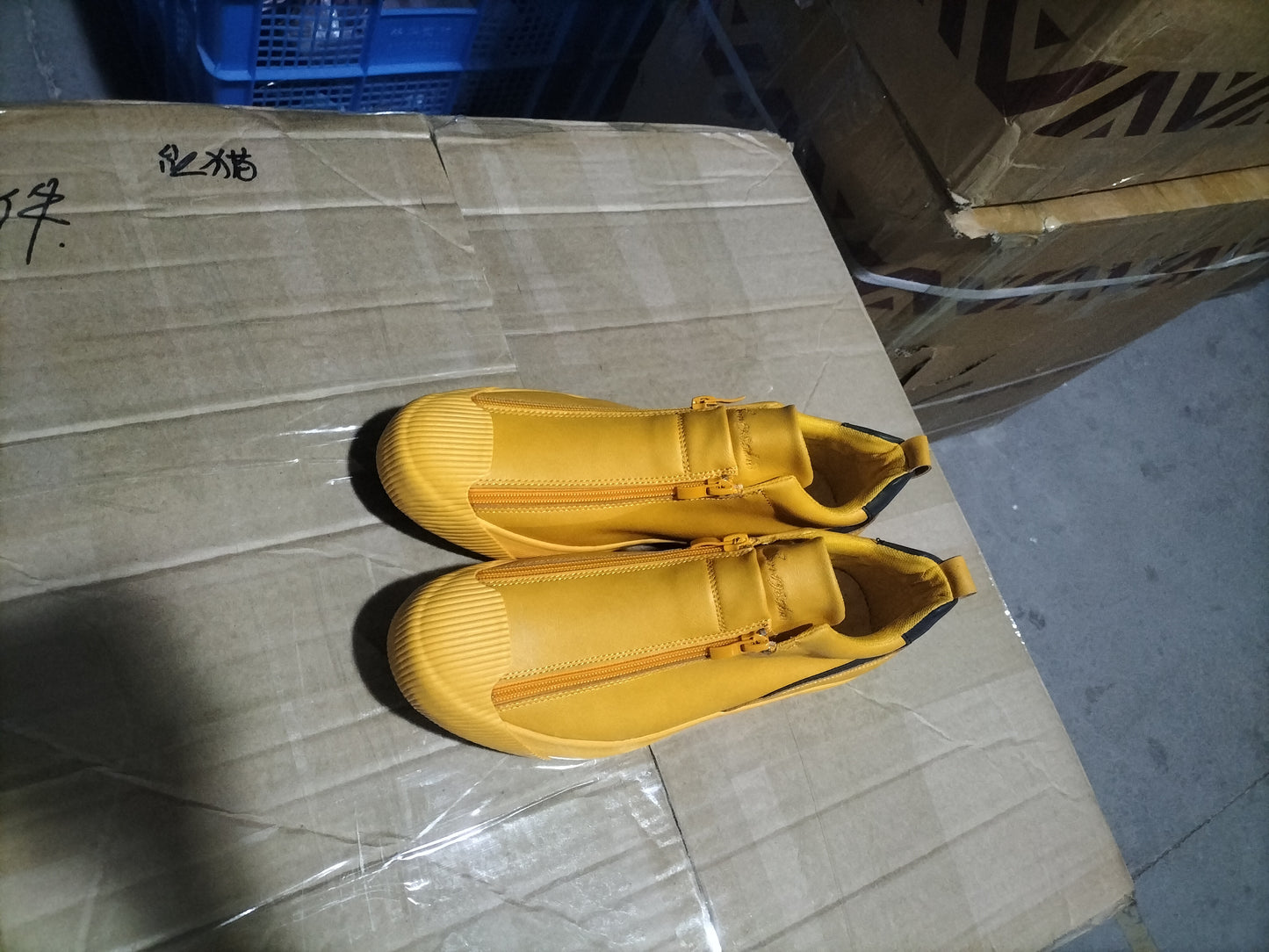 Double Zipper Casual Men Board Shoes