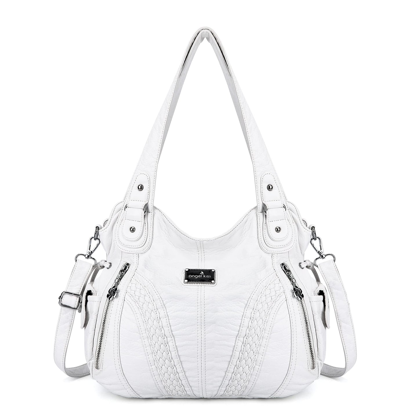 Purses and Handbags Women Fashion Tote Bag Shoulder Bags Top Handle Satchel Purses Washed Synthetic Leather Handbag