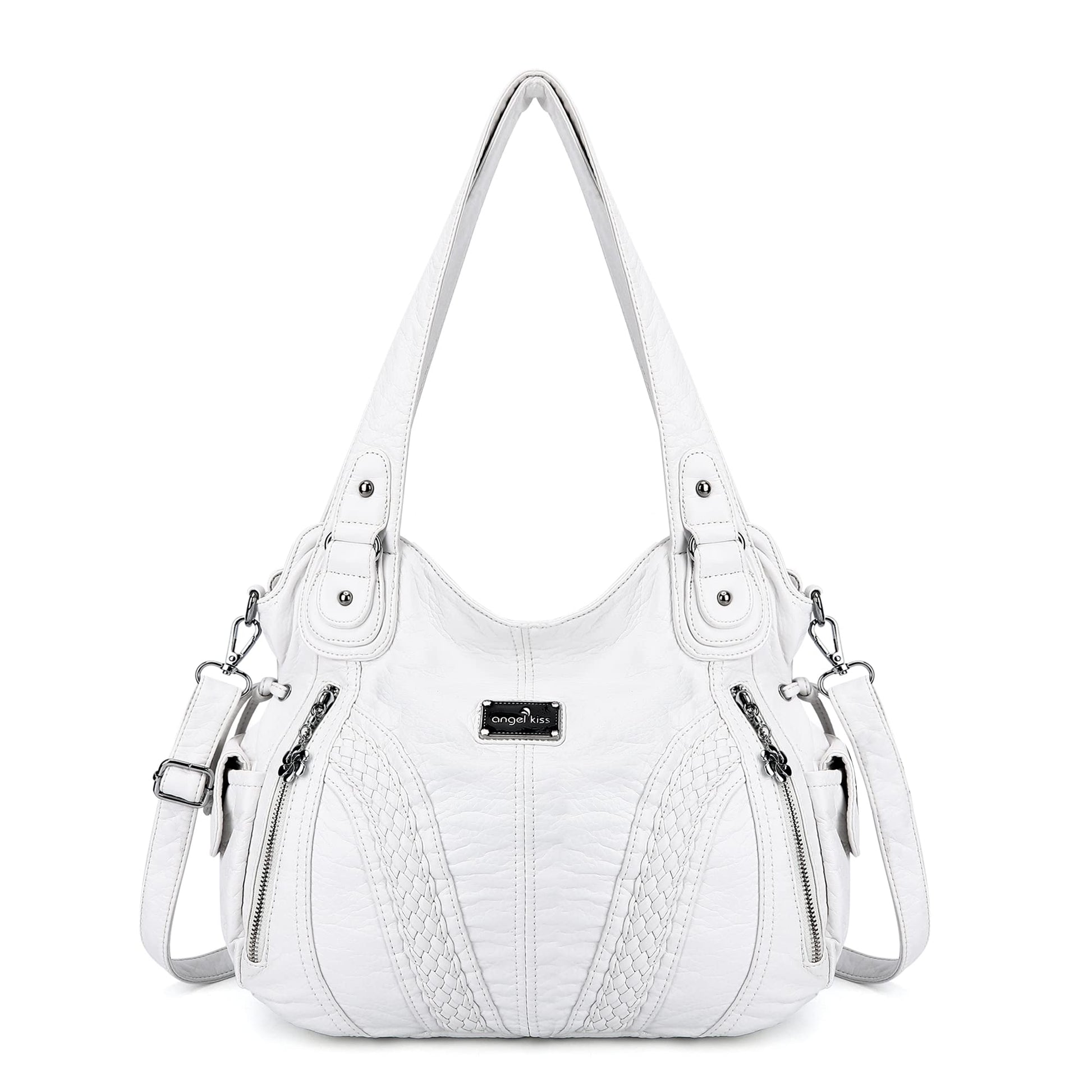 Purses and Handbags Women Fashion Tote Bag Shoulder Bags Top Handle Satchel Purses Washed Synthetic Leather Handbag