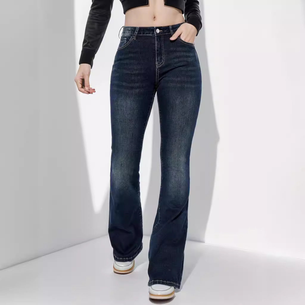 High Elastic Slim Jeans – European & American Women's Style