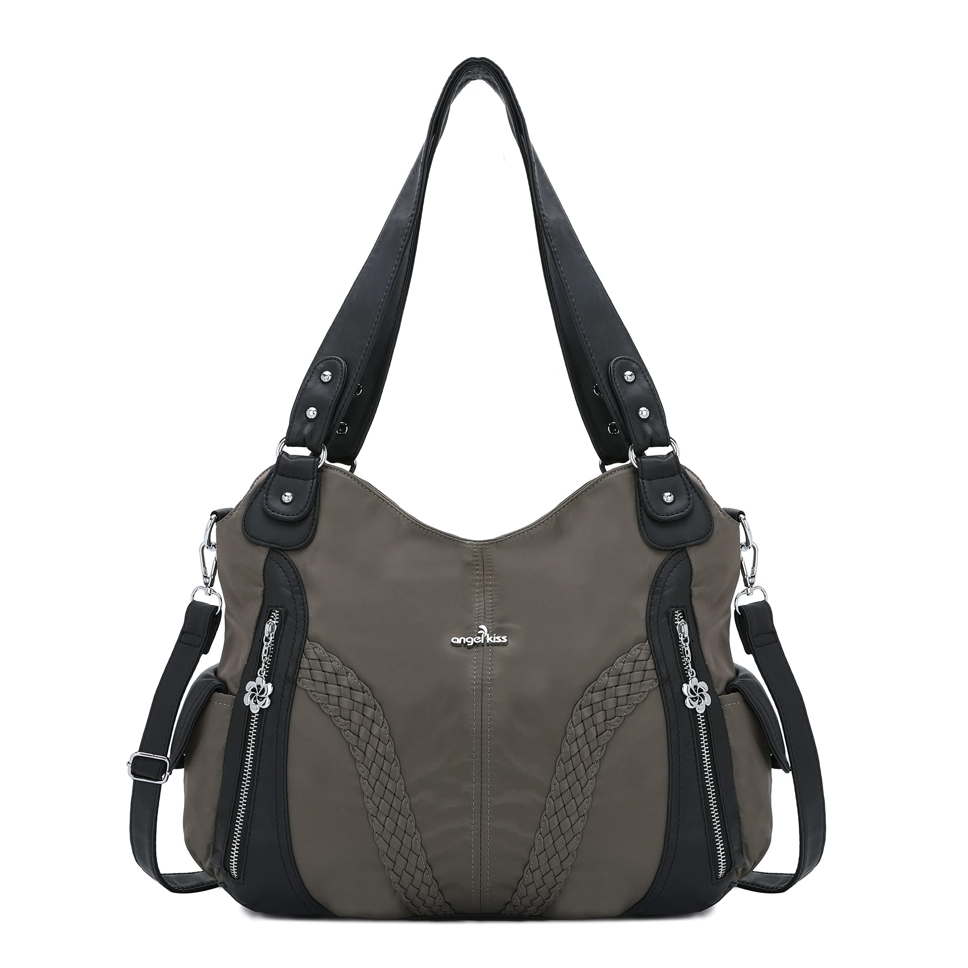 Purses and Handbags Women Fashion Tote Bag Shoulder Bags Top Handle Satchel Purses Washed Synthetic Leather Handbag