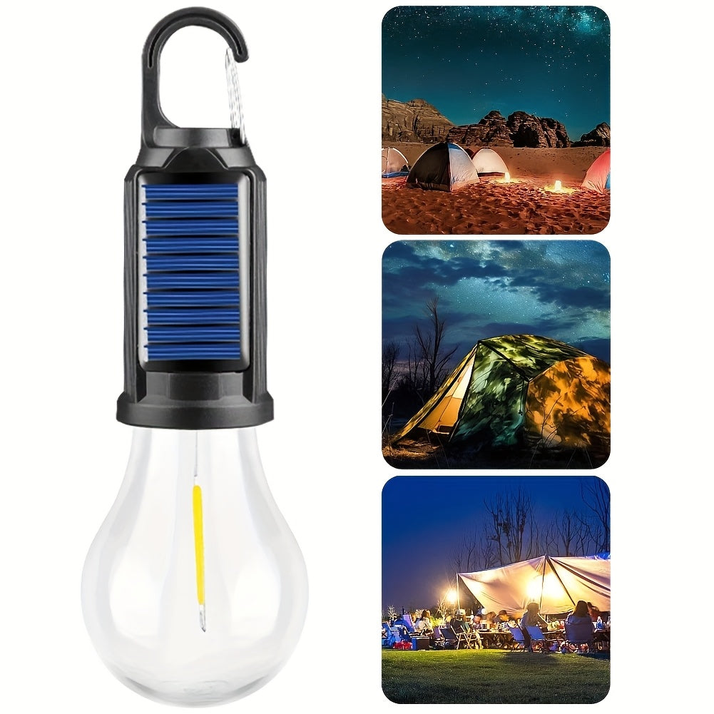 1/2/4 Pack LED Solar-Powered Camping Lantern – USB Rechargeable, IP65 Waterproof Outdoor Tent Light