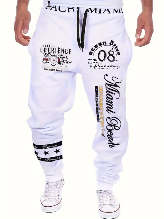 Men's Casual Cuffed Drawstring Sweatpants