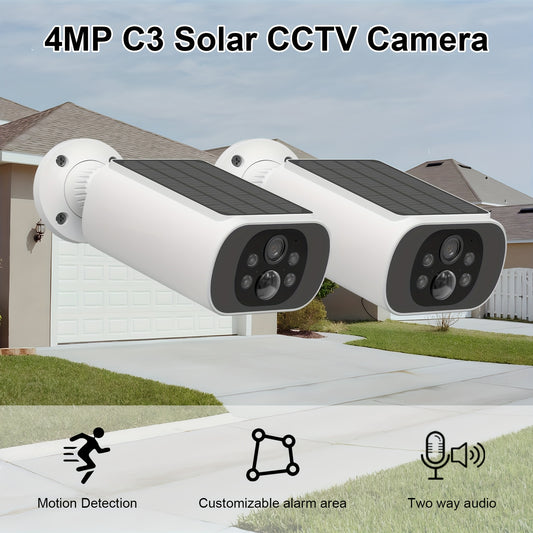100% Wireless Outdoor Security Camera – Solar-Powered, Long-Lasting Battery & Smart Alerts