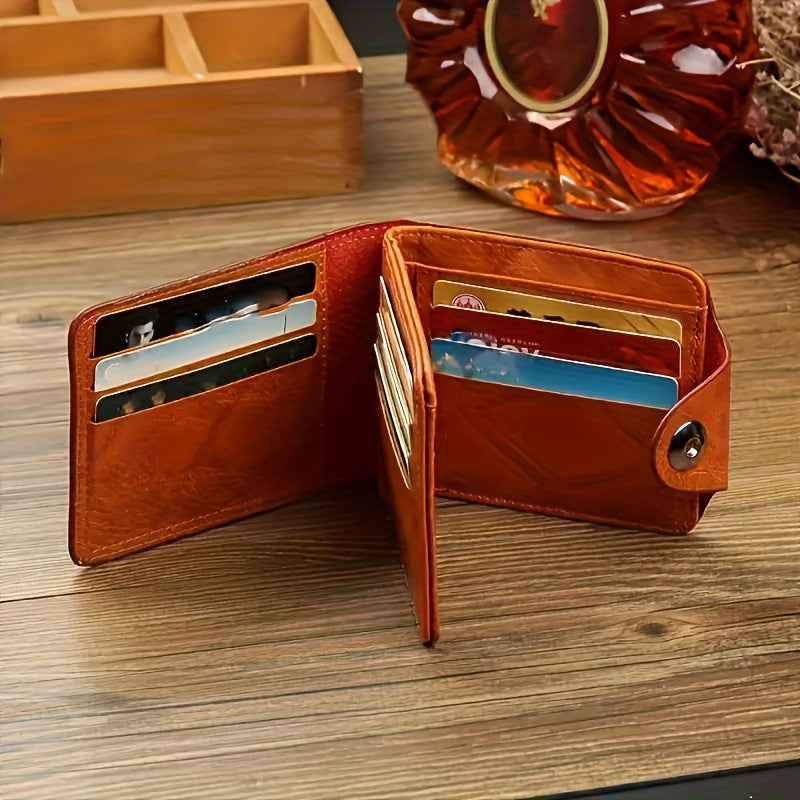 Vintage-Inspired Wallet Featuring $100 Bill Design – Sturdy Black & Brown Coin Purse for Men & Women