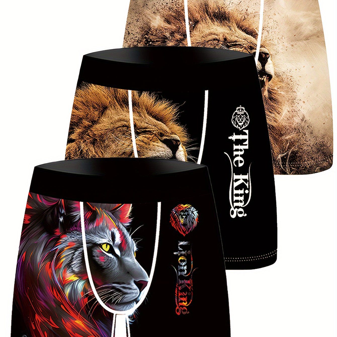3-Pack Men’s Breathable Ice Silky Fiber Boxer Briefs