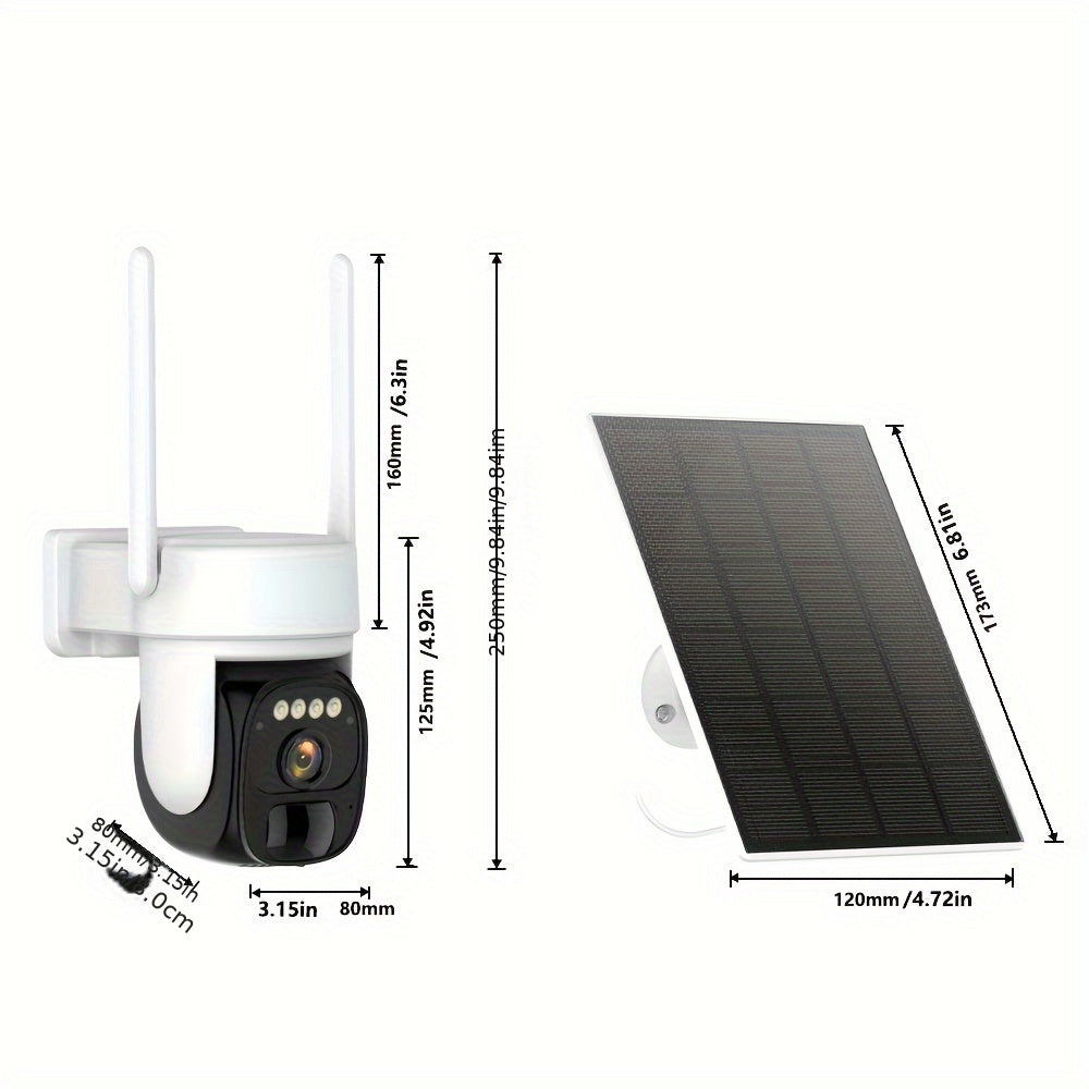 3-pack solar-powered security camera kits