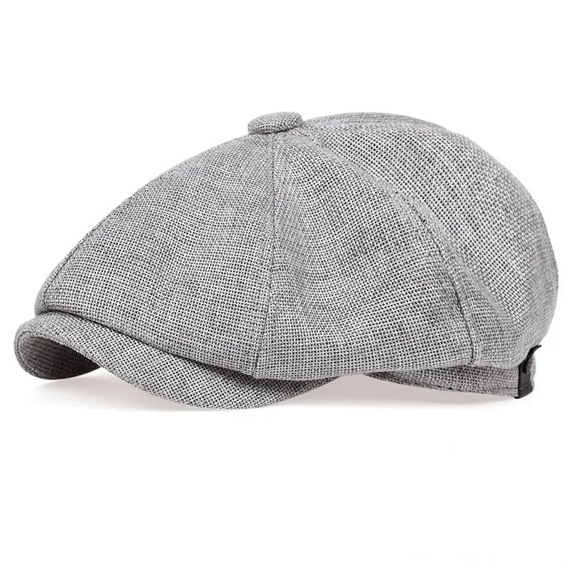 Men’s Octagonal Duckbill Hat – Lightweight Linen