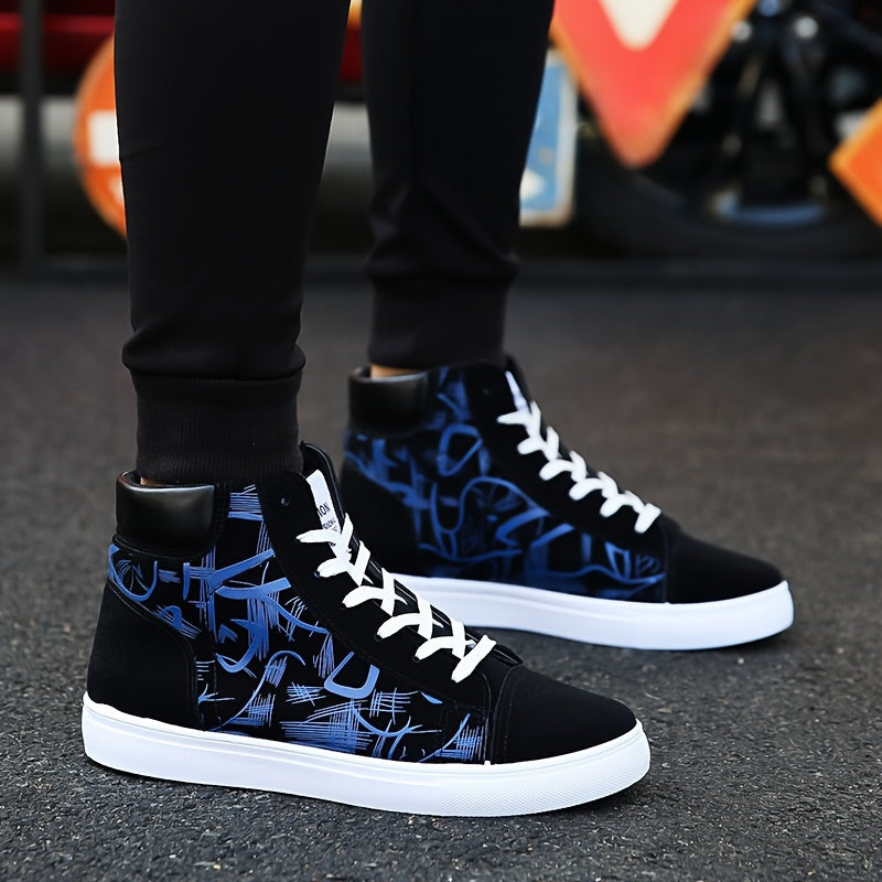 High-Top Men’s Skateboard Shoes – Stylish Comfort for Every Step