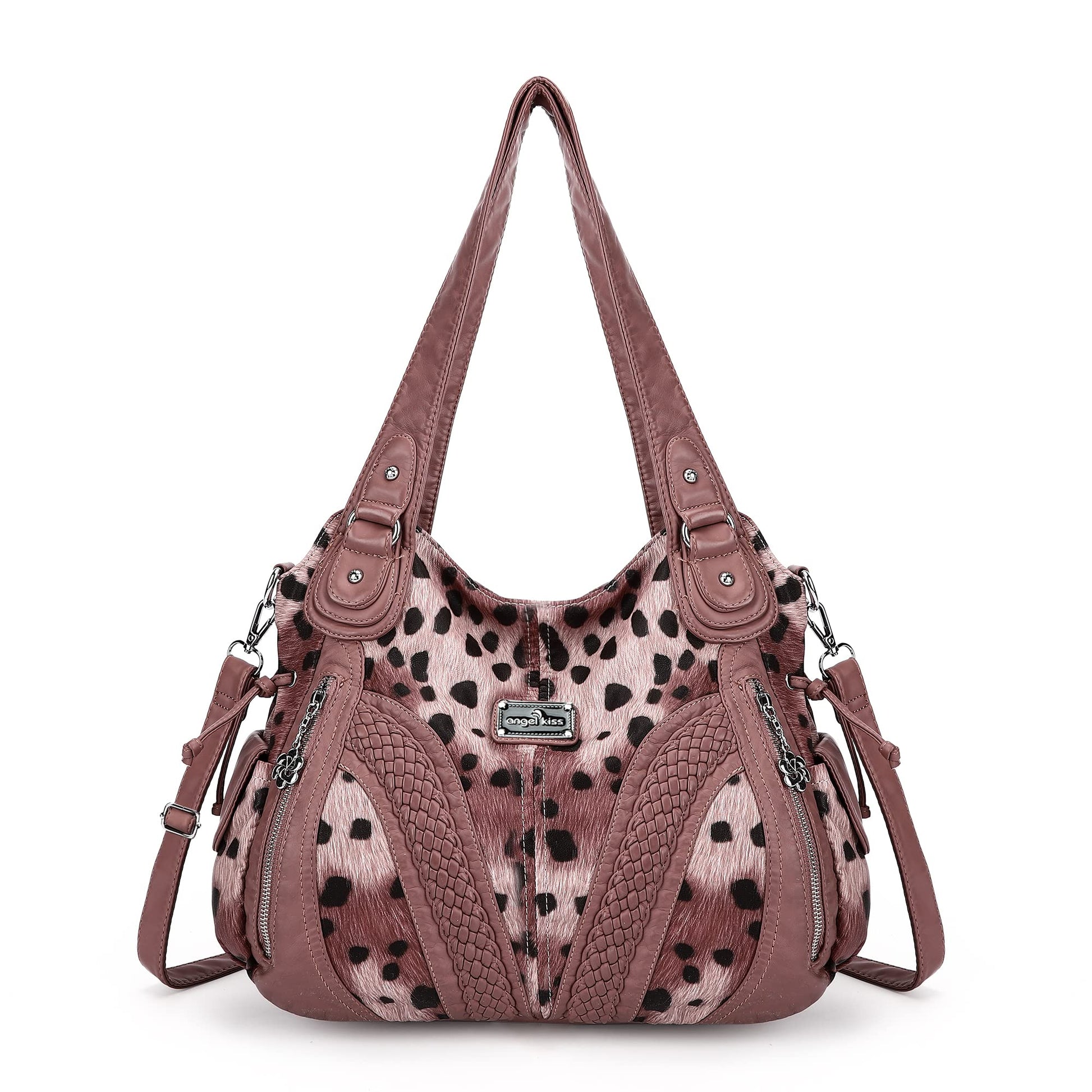 Purses and Handbags Women Fashion Tote Bag Shoulder Bags Top Handle Satchel Purses Washed Synthetic Leather Handbag
