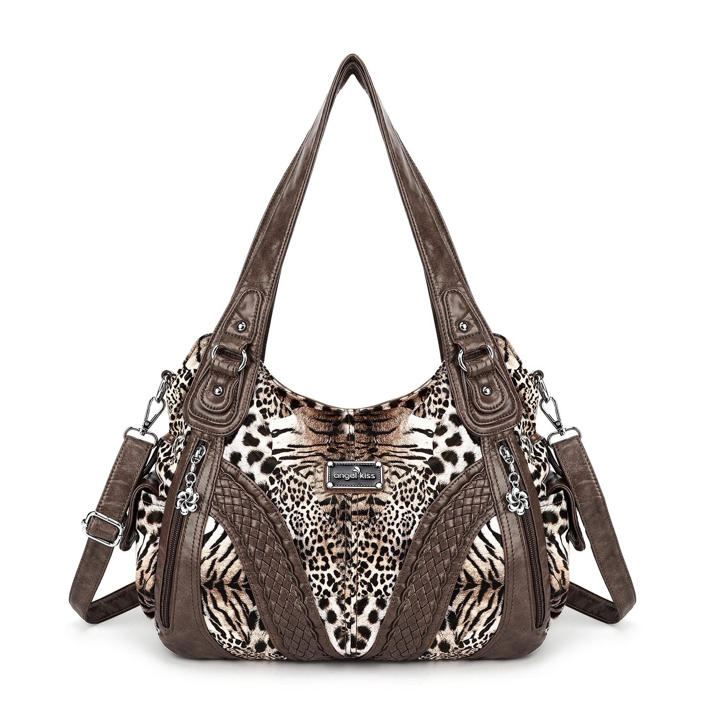 Purses and Handbags Women Fashion Tote Bag Shoulder Bags Top Handle Satchel Purses Washed Synthetic Leather Handbag