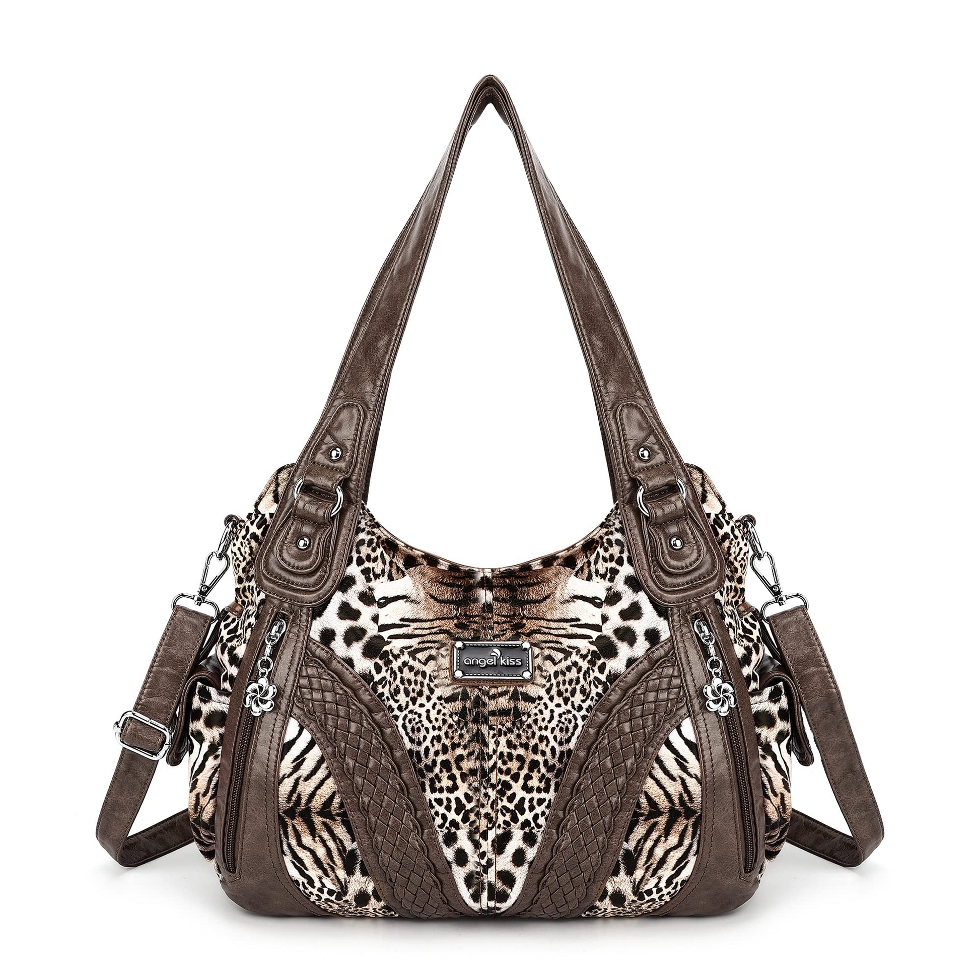 Purses and Handbags Women Fashion Tote Bag Shoulder Bags Top Handle Satchel Purses Washed Synthetic Leather Handbag
