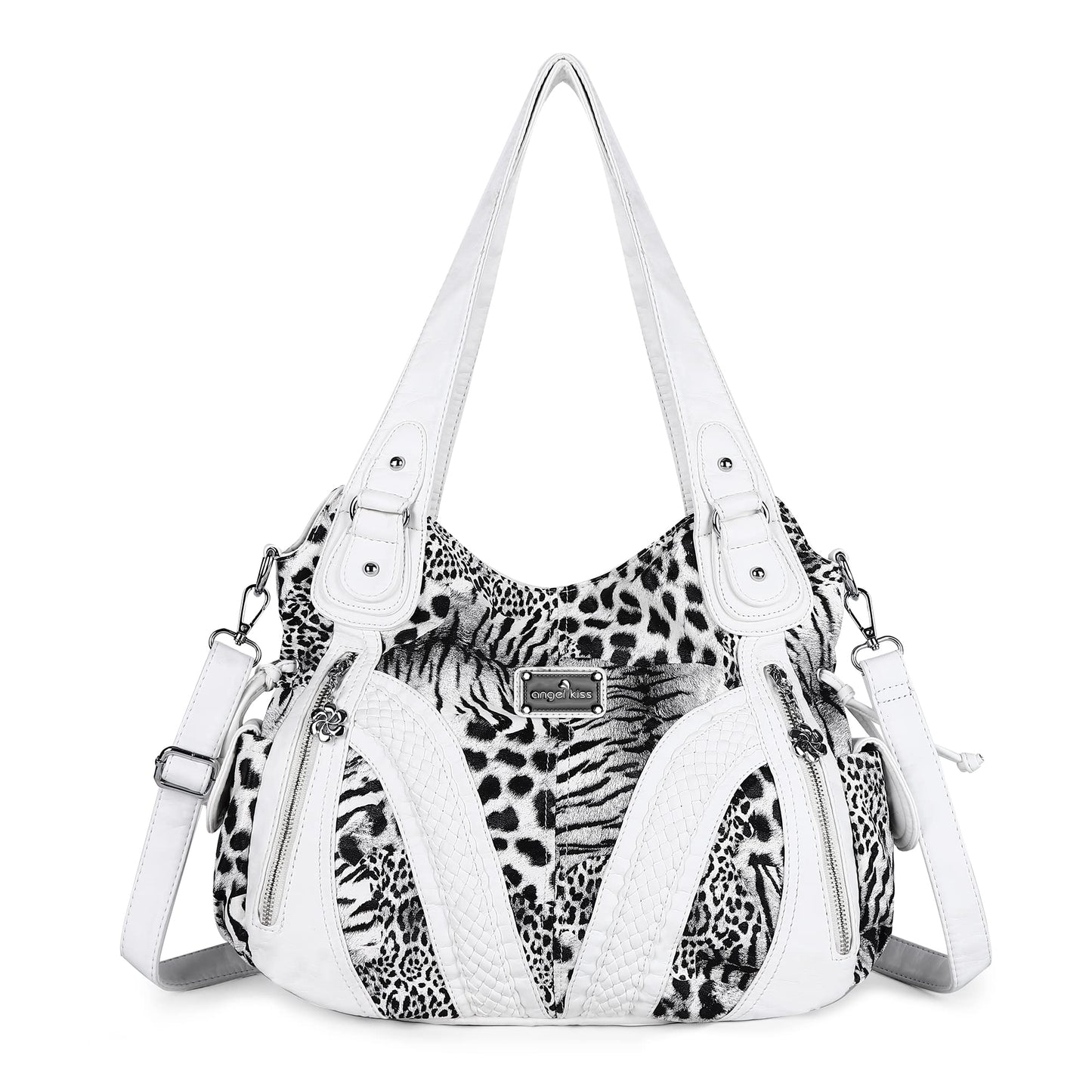 Purses and Handbags Women Fashion Tote Bag Shoulder Bags Top Handle Satchel Purses Washed Synthetic Leather Handbag