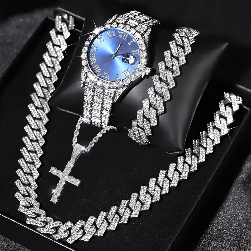 Mayer Migu Men's Watch & Accessories Set – 3 or 4 Piece Gift Collection